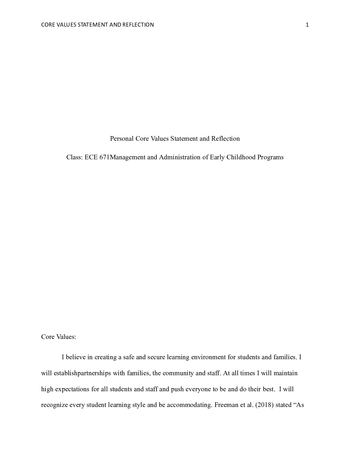 Preview image of Week_1_Personal_Core_Values_Statement_and_Reflection.docx document